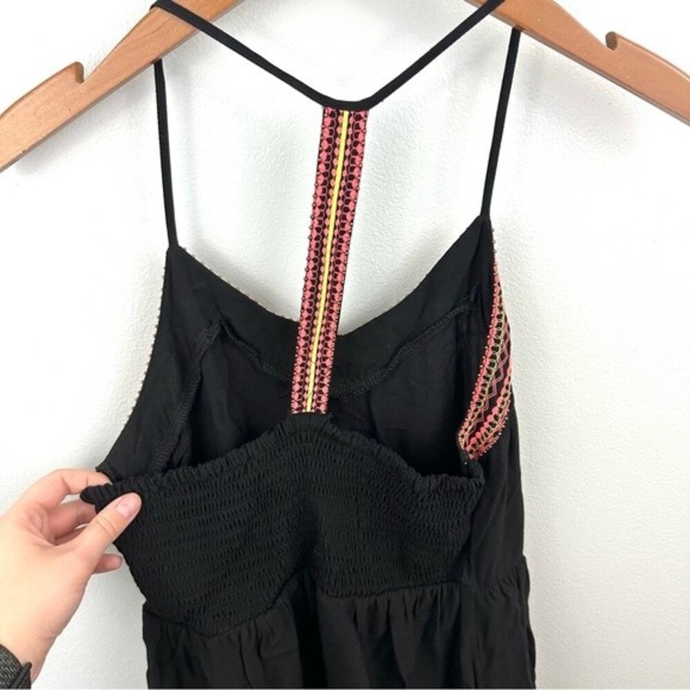 Dina Be For Francesca's Black V-Neck Mini Dress NWT Size Small Vacation Summer - Picture 7 of 16